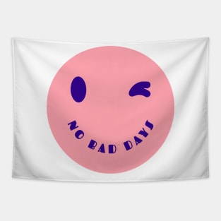 No Bad Days Happy Face Smiley Face Tapestry