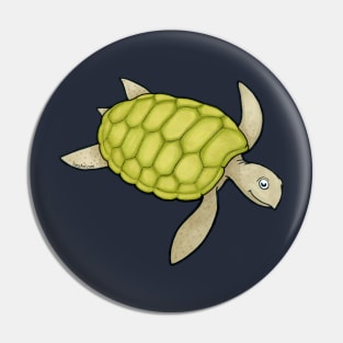 Happy Sea Turtle Pin