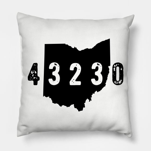 43230 zip code Columbus Ohio Gahanna Pillow by OHYes