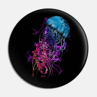 Colorful Jellyfish Pin