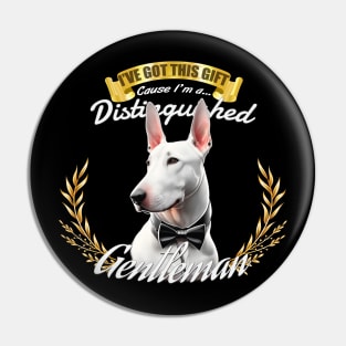 The Distinguished Bull Terrier Gentleman Pin