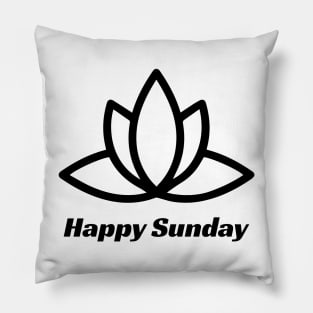 Happy Sunday Pillow