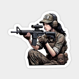 Tactical Girl Magnet