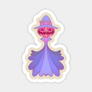 Pumpkin Witch Magnet