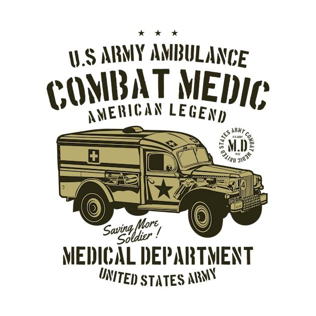 Army Ambulance Combat Medic by lionkingdesign