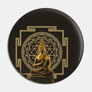 Buddha Sri Yantra Pin