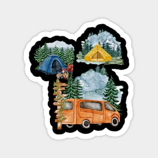 Camping Collage Funny Camping Funny Camp Magnet