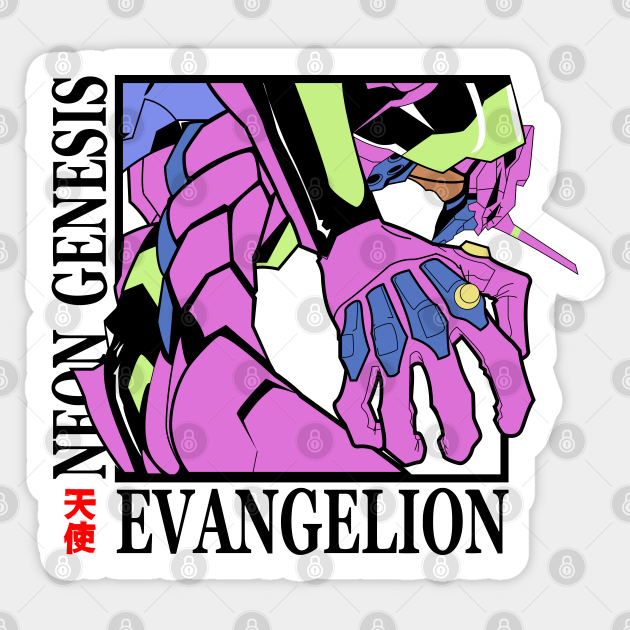 Evangelion Eva 01 Neon Genesis Evangelion Sticker Teepublic