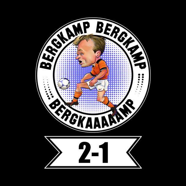 Dennis Bergkamp Football World Cup 98 T-Shirt Orange Dutch National Soccer Team Tee Netherlands Football Fan Jersey Funny Cartoon T Shirt by PARTYDUTCH