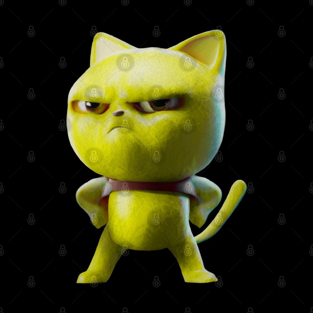 Lemon Cat-Color Sketch by Mr.PopArts