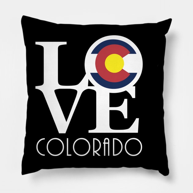 LOVE Colorado! Pillow by HomeBornLoveColorado