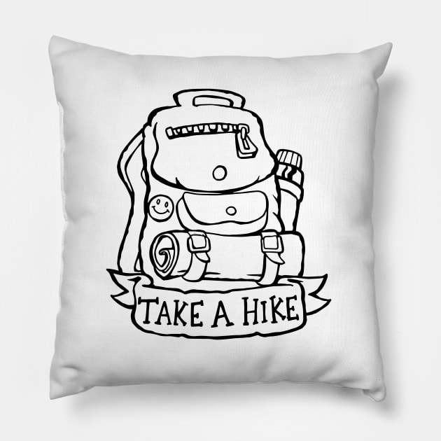 Take a Hike - Backpack Pillow by bangart