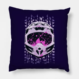 Graphic Dirt Bike Helmet Pillow