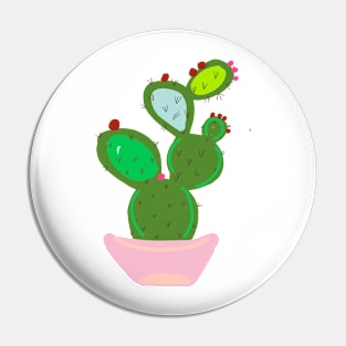 POTTED PRICKLY CACTUS Pin