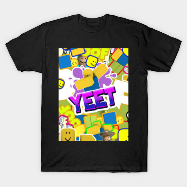 Roblox Yeet Oof Dab Noobs Pattern Roblox T Shirt Teepublic - roblox meme tees