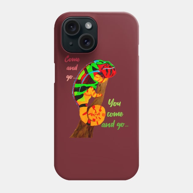 Karma Chameleon Phone Case by LuvbuzzArt