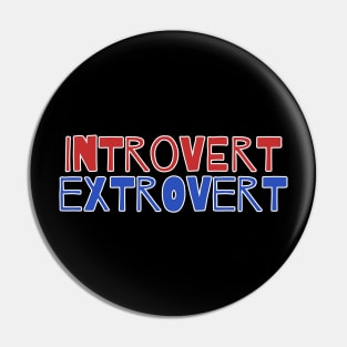 Introvert Extrovert Pin