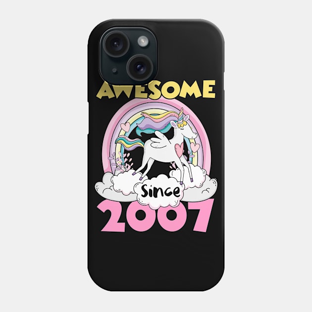 Cute Awesome Unicorn 2007 Funny Gift Pink Phone Case by saugiohoc994