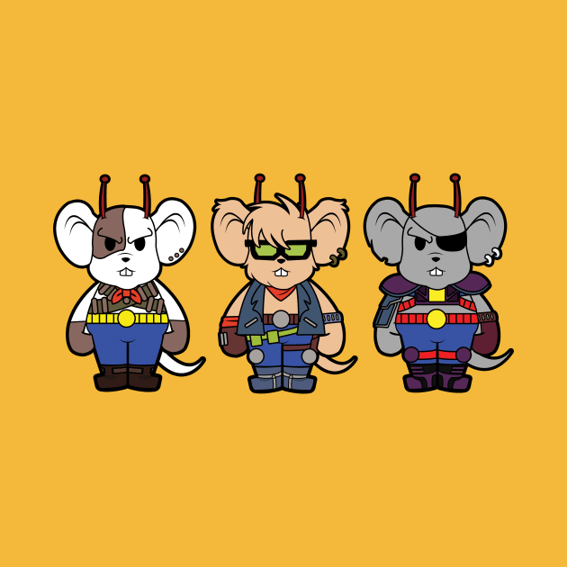 Biker Mice From Mars Chibi by liora natalia