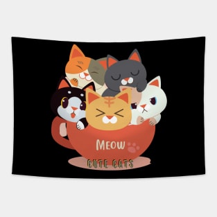 ( meow )  Cute cats Tapestry