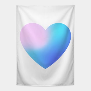 Cotton Candy Gradient Heart Design Tapestry