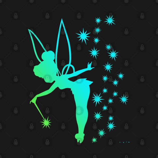 Tinkerbell Ombre Sillhouette by ijsw