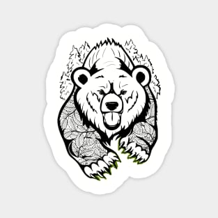 Bear spirit in the wood Magnet