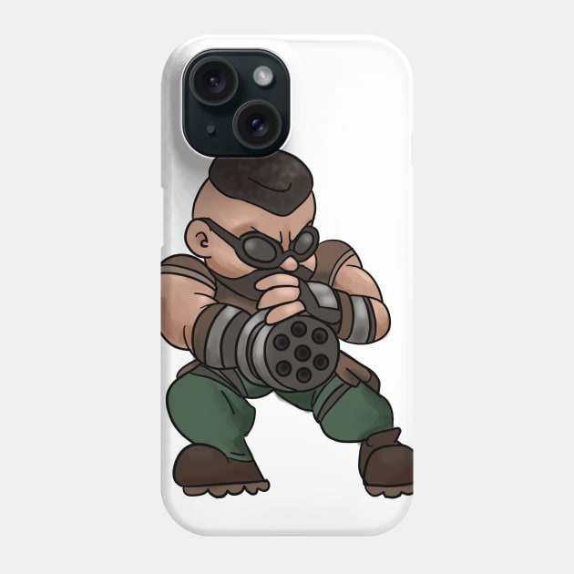 Barret Wallace Chibi Final Fantasy 7 Phone Case by Gamers Utopia