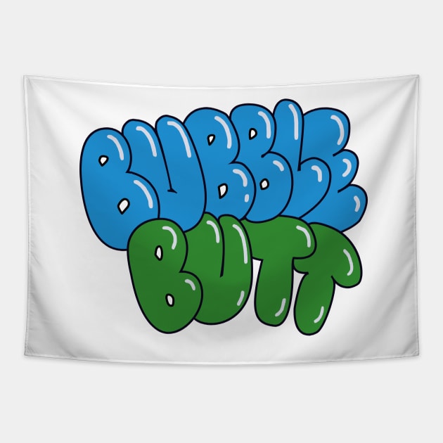 Bubble Butt - Major Lazer lyric video motif - adonitology Tapestry by jimmy-digital
