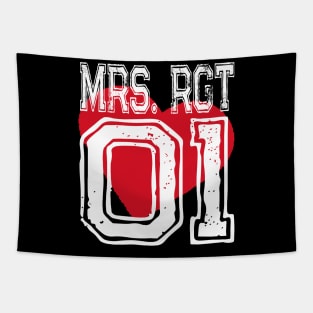 Mrs RGT Misses Right Girlfriend Love Heart Tapestry