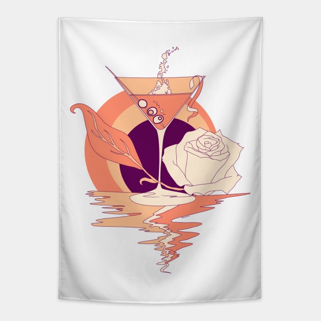 Peach Martini and Rose Tapestry by kenallouis