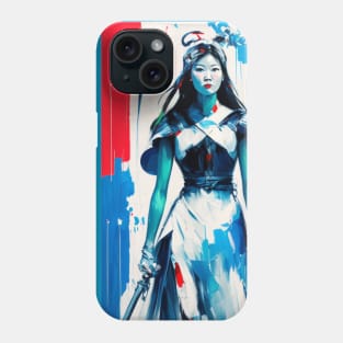 Asian warrior woman 3 Phone Case