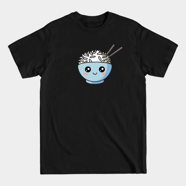 Cute Kawaii Rice Bowl - Kawaii - T-Shirt