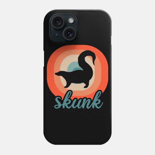 Men skunk eating pet fart gear garbage Phone Case by FindYourFavouriteDesign