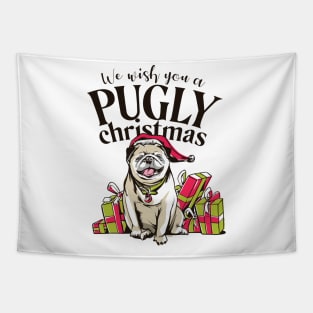 PUGLY CHRISTMAS Tapestry