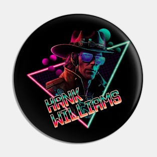 Hank William cyberpunk Pin