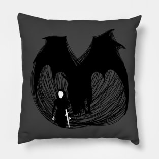 Feyre and Beast form of Rhysand ACOWAR A court of Wings and Ruin Book Series Pillow