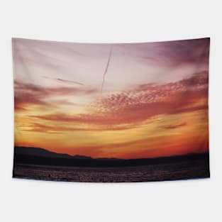 Wispy Warm Sky Tapestry