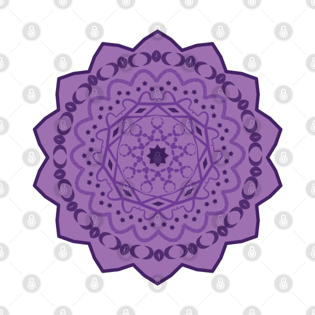 Crown Chakra Mandala by Scrabbly Doodles