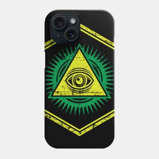 Green Illuminati Phone Case