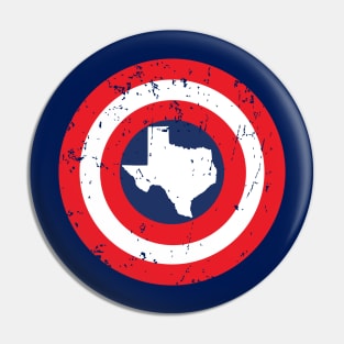 Texas, Texas Star, texas Design, Captian America Pin