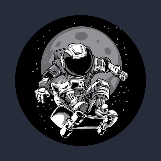 Astronaut skater by Unknownvirtuoso