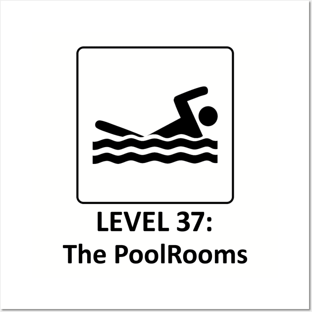 The Backrooms - The Poolrooms - Level 37 - Black Outlined Version - Retro -  Magnet