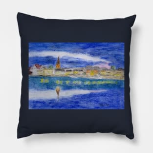 Flensburg at night Pillow