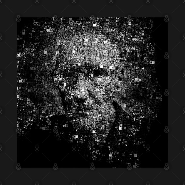 William S. Burroughs Typographical Portrait by ksdsgn