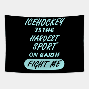 Ice Hockey Body Check Puck Girls Women Tapestry