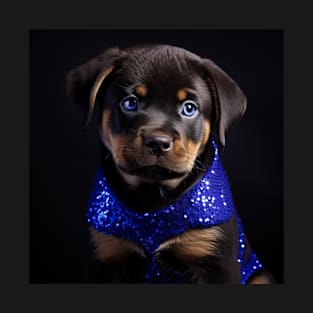 Rottweiler Puppy Portrait T-Shirt