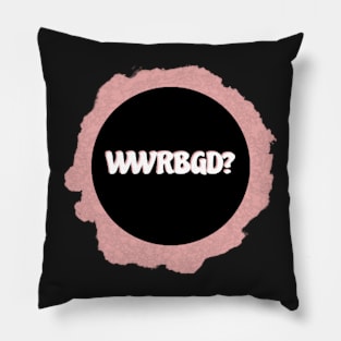 Funny What Would Ruth Bader Ginsburg Do WWRBGD Stickers Sticker Pink Black White Pillow