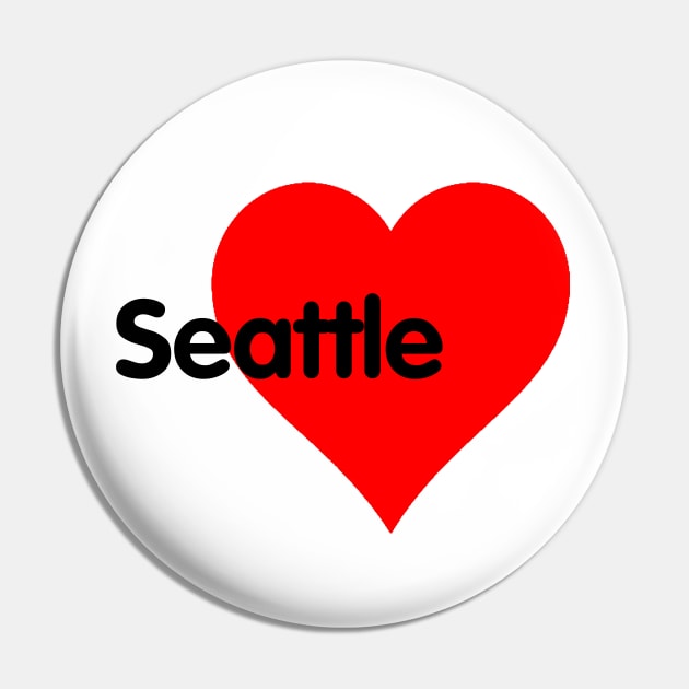 I heart Seattle Pin by amigaboy