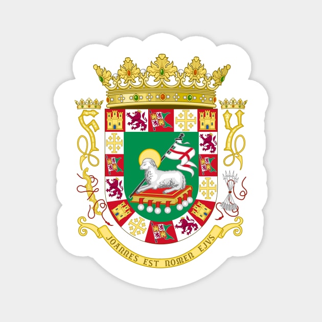 Coat of arms of the Commonwealth of Puerto Rico Magnet by Flags of the World